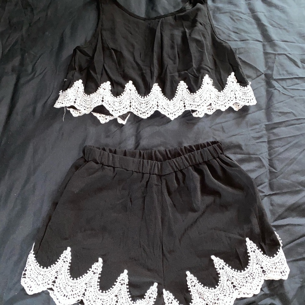 Black two piece set